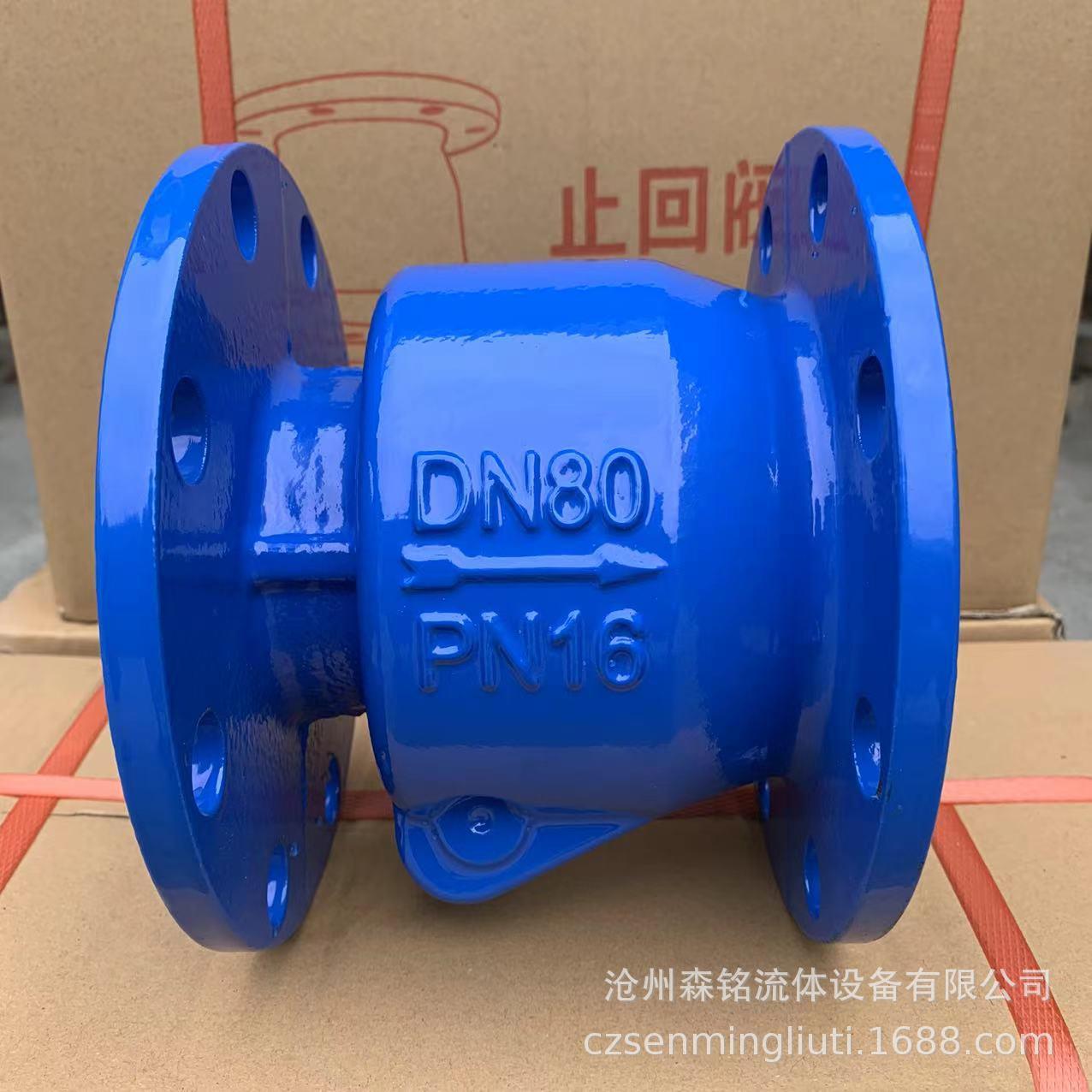 新型止回阀H44X橡胶瓣止回阀立卧两用止回阀污水止回阀