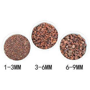 火山石颗粒天然红、黑火山岩 玄武岩多肉土铺面水族滤材鱼缸铺底