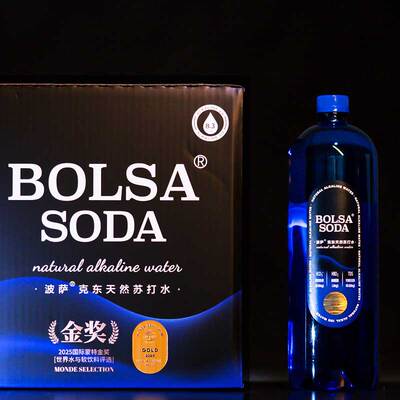 【大容量】波萨BOLSA碱性克东天然苏打水0糖无气送货上门1.26L*6
