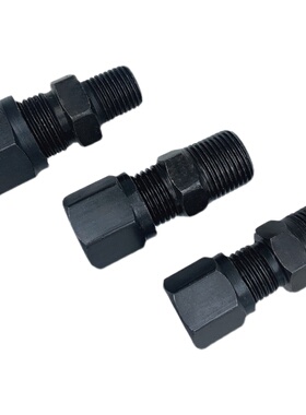 热销液压过渡碳钢卡套直通2/3/4分-10/12/14/16mm铜管钢管接头GBT