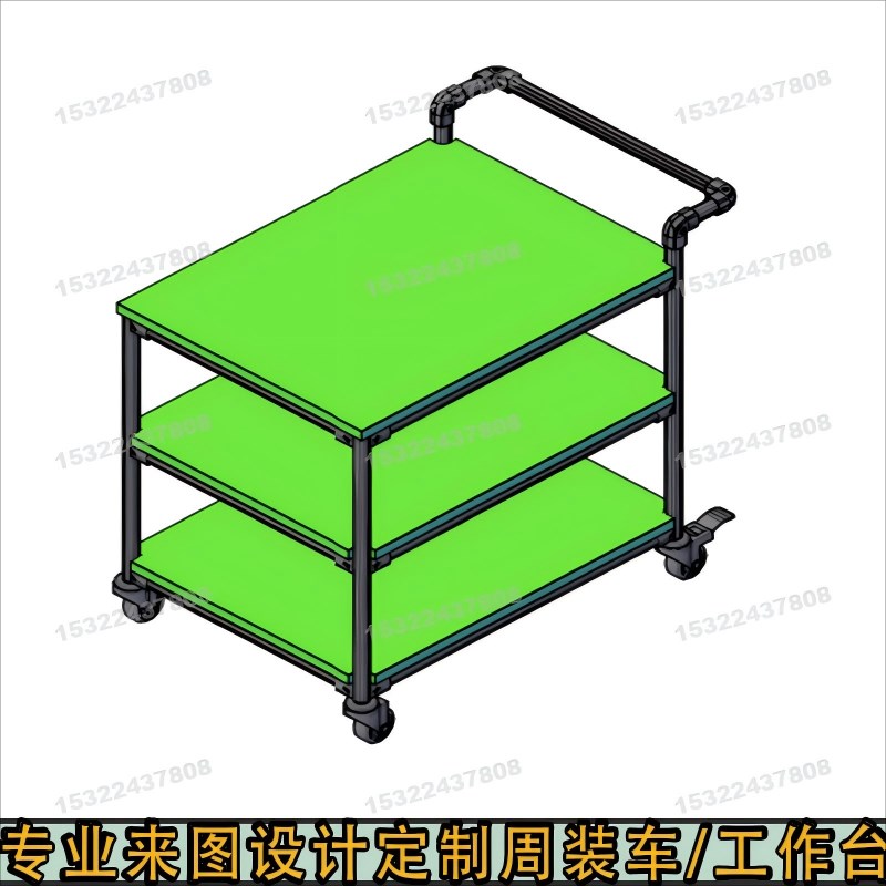 热销第三代铝合金精益管铝型材工作台周转车流水线操作台桌子来图