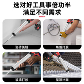 热销电动玻璃胶枪结构胶门窗软胶充电式 软硬胶两用工业级全自动打
