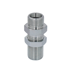 热销伊顿标准6C 6D系列公制24度锥密封卡套直通过板隔壁穿板i钢管