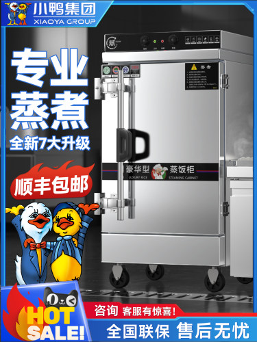 鸭蒸米柜商用电蒸米箱食堂家用小型全自动燃气电蒸米车蒸米机