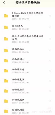实验技术操作视频 包含WB，elisa，免疫荧光，细胞培养等实验