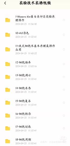 实验技术操作视频 包含WB，elisa，免疫荧光，细胞培养等实验