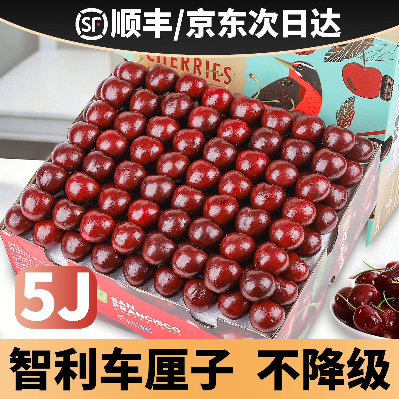 智利进口车厘子新鲜水果大樱桃5斤装礼盒包邮3j4j5j脆甜孕妇生鲜,水产肉类/新鲜蔬果/熟食,车厘子/樱桃,淘宝优惠券,粉丝福利购,淘宝优惠卷