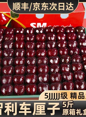 智利车厘子进口新鲜水果包邮礼盒高端3j4j5J大樱桃当季现货净重