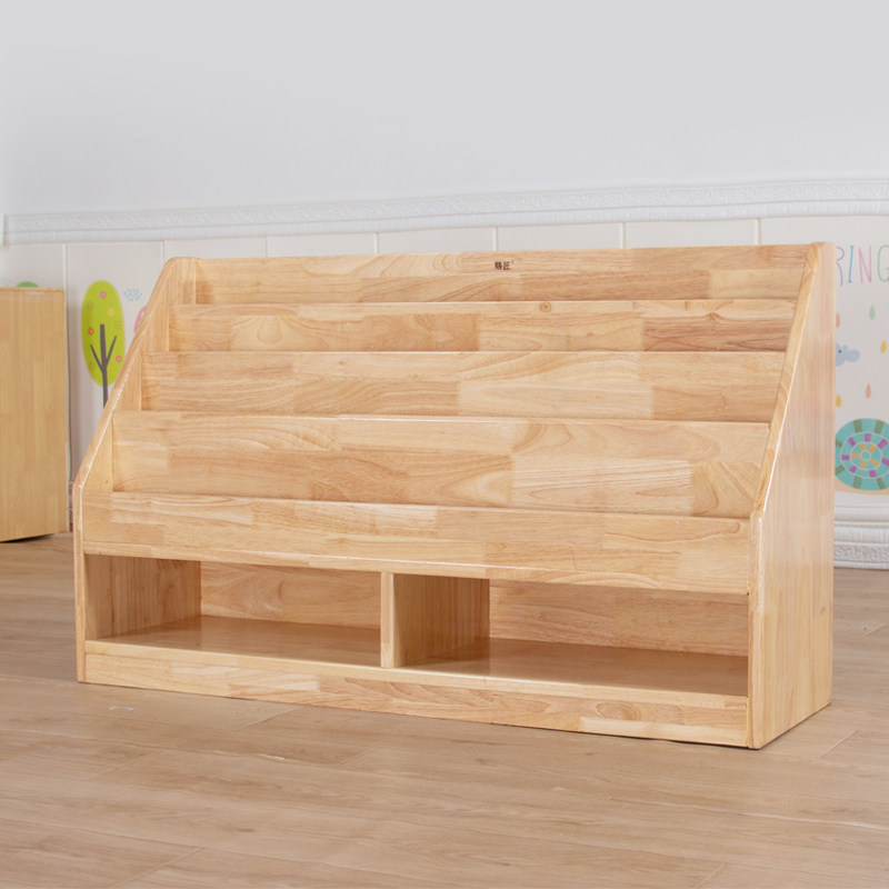 蒙氏教具柜幼儿园实木橡木书包柜区域柜角柜组合储物柜置物收纳架