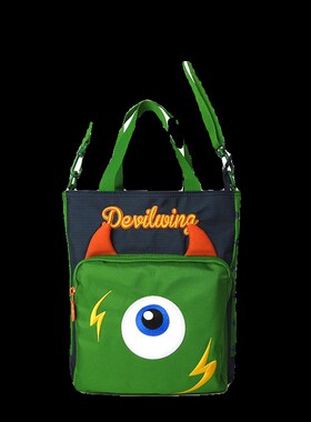 Devilwing儿童补习袋手提小学生拎书文件美术工具女生收纳补课包
