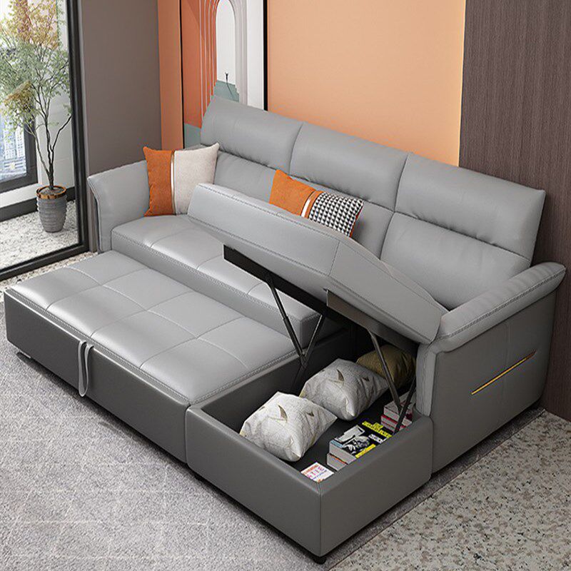 科技布沙发床两用折叠储物客厅中小户型双人带贵妃坐卧多功能沙发