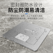 地插座隐藏式 地面地插 五孔不锈钢地插侧插隐藏插头超薄地插开启式