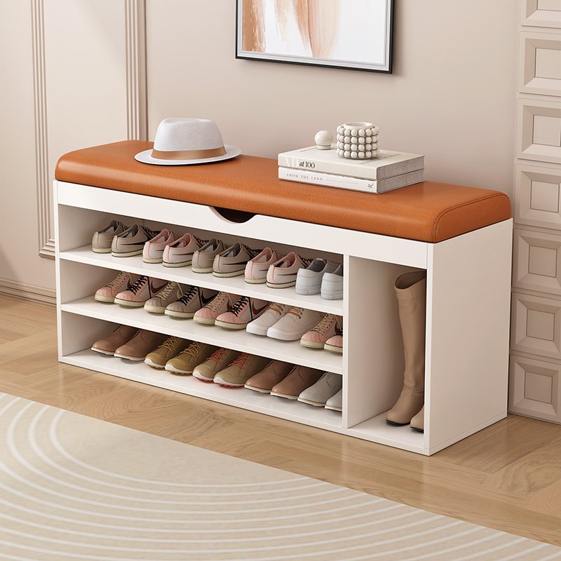 换鞋凳门口家用鞋柜坐凳一体入户穿鞋凳进门可坐实木鞋架长条凳子