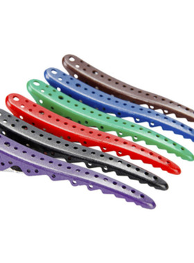 理发夹子YS铝制夹发型师分区剪发夹美发烫染无痕夹定位长嘴夹包邮