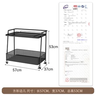 法式中古风创意可移动小推车茶几边桌轻奢高级感沙发边几床头边柜