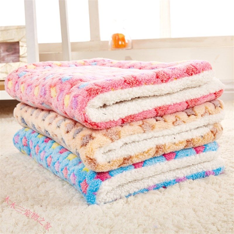 宠物冬季保暖棉垫窝垫英短泰迪金毛睡毯绒垫狗狗床垫车垫猫咪垫子