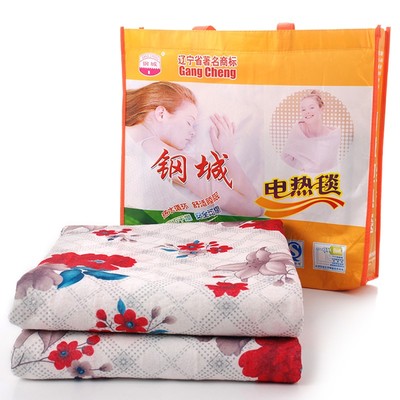包邮钢城全线路安全型高档呢绒电热毯单人双人双控三人水暖电热毯