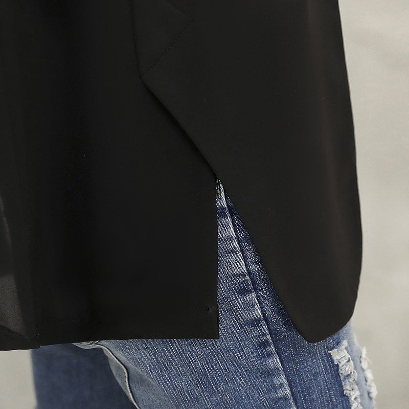 网红雪纺小西装薄款外套女士夏季新款防晒衫休闲空调衫开衫上衣潮