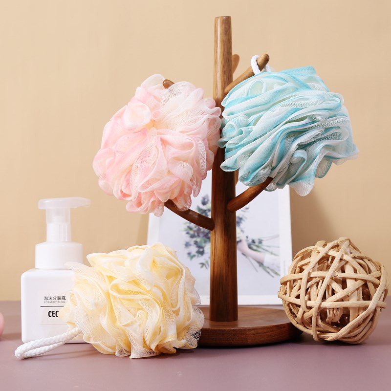 CEO希艺欧彩边柔软沐浴花沐浴球浴擦肌肤搓澡搓背洗浴洗澡不松散