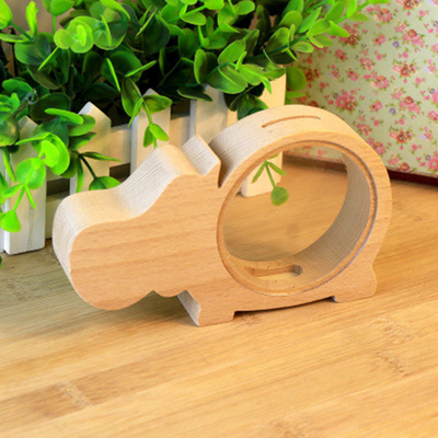 极速g Box, Elephant Design Money Box,Wood Animals Money Bank