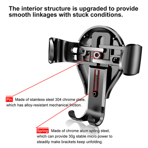 好货Baseus Universal Gravity Car Phone Holder Sucker Suction