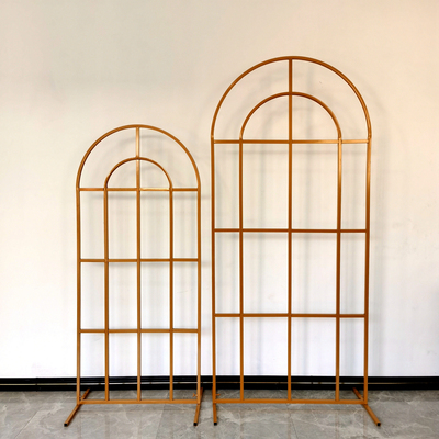 婚庆铁艺拱形背景花田喜事屏风婚礼迎宾区布置花架门橱窗装饰摆件