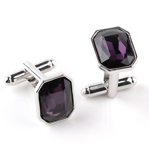 好货5 Colors Luxury Blue Purple Cufflinks for Men High Quali