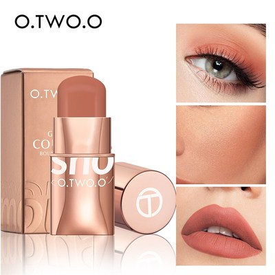 极速O.TWO.O Lipstick Blush Stick 3-in-1 Eyes Cheek and Lip T