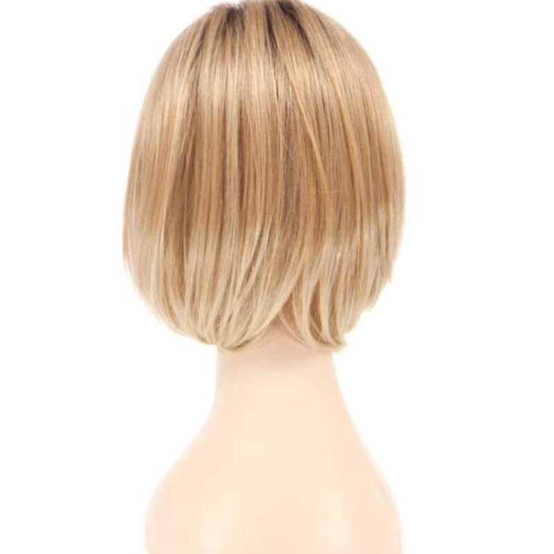 European and American short straight hair gradient headgear