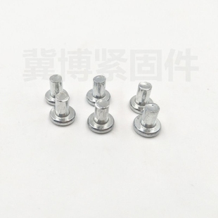包邮 极速镀锌平头铁铆钉敲击铆钉实心铆钉M4M5M6