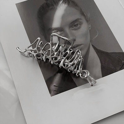 Ruoshui Woman Novelty Irregular Hairpins Punk Style Metal Si