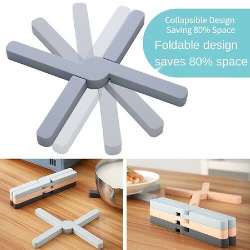 极速Foldable Heat Resistant Placemat Dining Table Mat Plasti