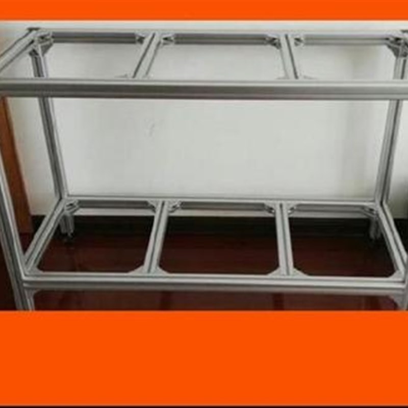 新合金框架d展柜型材定制整体橱柜厨房挂墙门J窗材料4080铝合?具