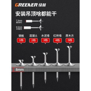 迷你混凝土吊顶钉枪专用钢枪炮弾药钉家用射钉打气子一体神器