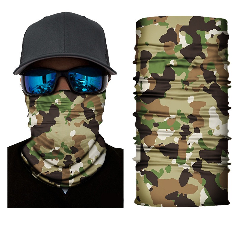 New High Elastic Camouflage Seamless Bandana Buffs Neck Gait