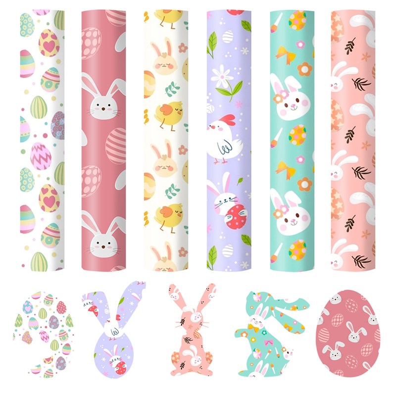 Easter Day Pu Heat Transfer Vinyl Iron-on T-shirt Textiles