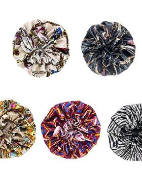 New Large Satin Bonnet Silk Night Sleeping Cap Long Satin