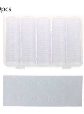 100Pcs 30mm Coin Capsules Protect Gasket Coin Collection Box