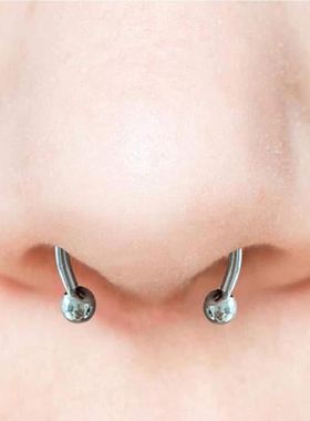 New Fake Piercing Nose Ring Alloy Nose Piercing Hoop Septum