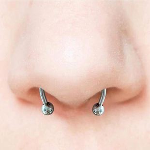 New Fake Piercing Nose Ring Alloy Nose Piercing Hoop Septum