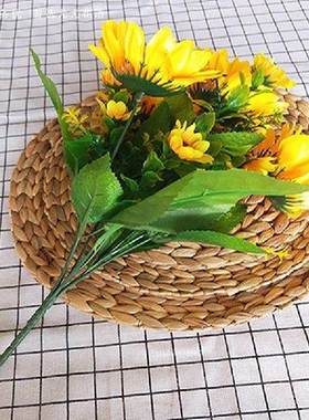 1 Bunch Artificial Flower Decor Sunflower Bouquet For Home