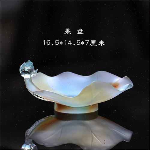 好货圣莲琉璃佛具套装香炉供盘摆件家用佛堂供奉净水杯供杯花瓶果