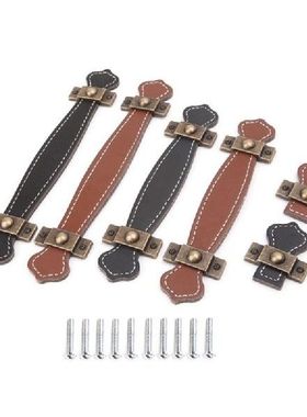 2Pcslot 6 Style Soft Leather Handle And Knobs For