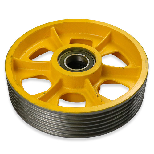 通力电梯导向轮 轿顶轮 轿底轮对重反绳轮 330 420*6*8 电梯配件