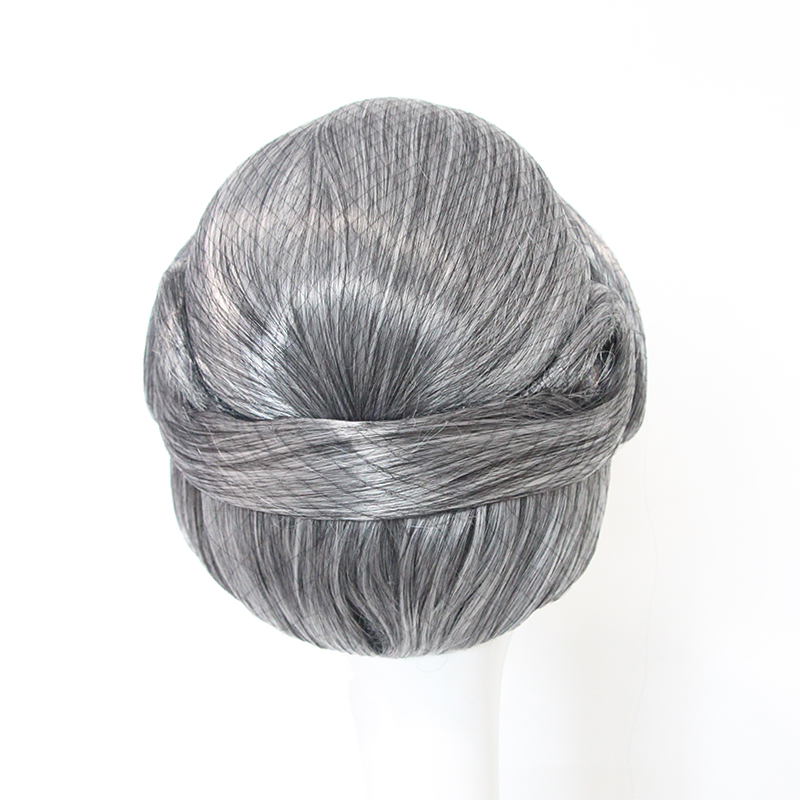 汉服古装老太太假发孟婆太后头套话剧演出老太婆花白整顶造型假发