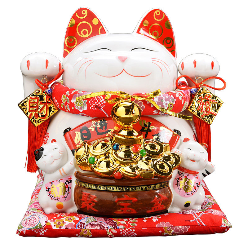 极速招财猫存钱罐大容量 储蓄罐超大号成人创意客厅摆件 店铺开业