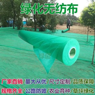 园纺林绿地化无布色透气膜工草坪绿防尘盖土布护边坡植草籽覆盖膜