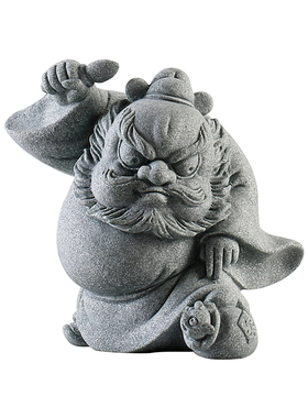 新中式天师钟馗人物茶宠茶玩摆件创意桌面装饰店铺开业乔迁送礼物