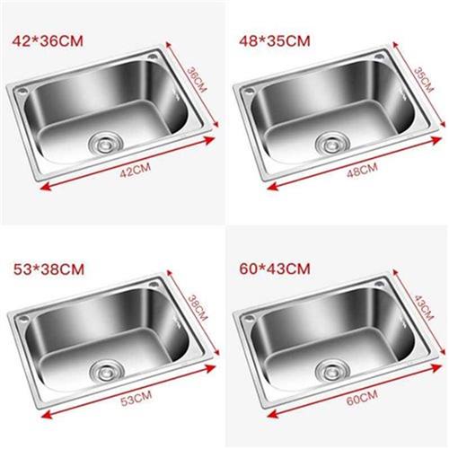 厨房单家加30r4i不小洗锈单c用菜头盆钢龙厚池水套大碗洗槽槽水槽