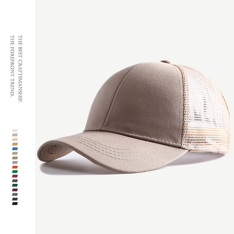 2022 New Summer Black White Pink Mesh Trucker Hat Snapback C